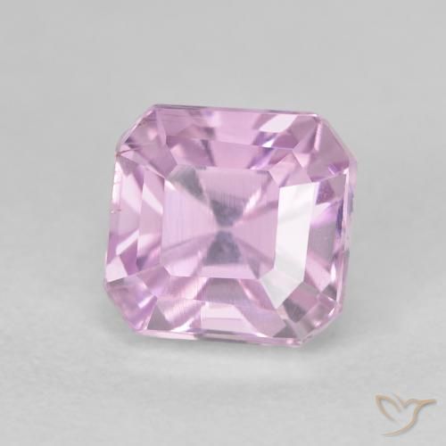 2.10ct طبيعي أرجوانى متوسط كونزيت, قص الزمرد, قليلا جدا