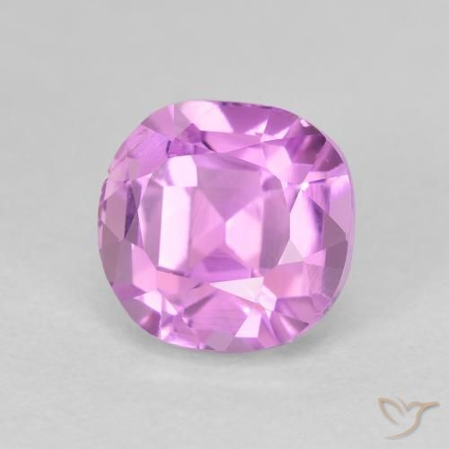 3.24ct طبيعي وردى-أرجوانى كونزيت, وسادة, قليلا جدا