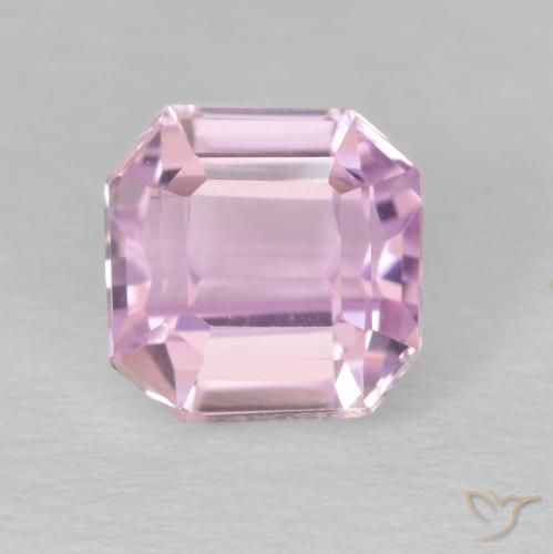 2.10ct طبيعي وردى فاتح جدا كونزيت, قص الزمرد, VVS