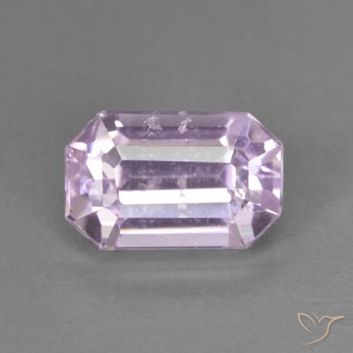 3.37ct طبيعي وردى أرجوانى ملكى فاتح كونزيت, قص الزمرد, قليلا جدا