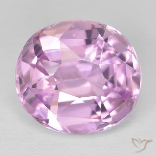 17.82ct طبيعي وردى متوسط كونزيت, بيضوي, VVS-VS