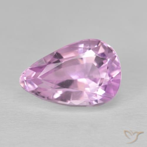 5.24ct طبيعي وردى أرجوانى ملكى كونزيت, شكل الكمثرى, VVS-VS