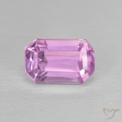 2.34ct طبيعي وردى أرجوانى ملكى فاتح كونزيت, قص الزمرد, VVS-VS
