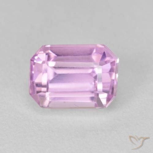 2.69ct طبيعي أرجوانى فاتح كونزيت, قص الزمرد, VVS-VS
