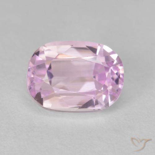 3.67ct طبيعي وردى أرجوانى فاتح كونزيت, وسادة, VVS-VS