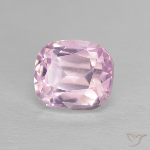 3.68ct طبيعي وردى فاتح جدا كونزيت, وسادة, VVS-VS