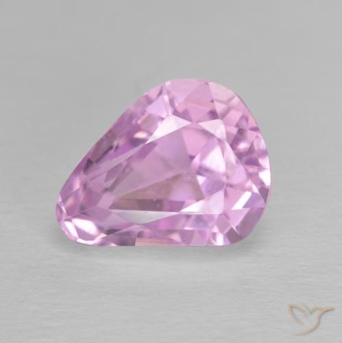 4.83ct طبيعي وردى أرجوانى ملكى كونزيت, شكل الكمثرى, VVS