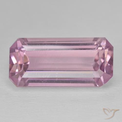 23.10ct طبيعي Medium Dark-Pink كونزيت, قص الزمرد, قليلا جدا