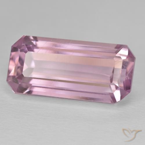 كونزيت Medium Dark-Pink طبيعي، ثمانى / قصة زمرد، 23.10 قيراط، قليلا جدا