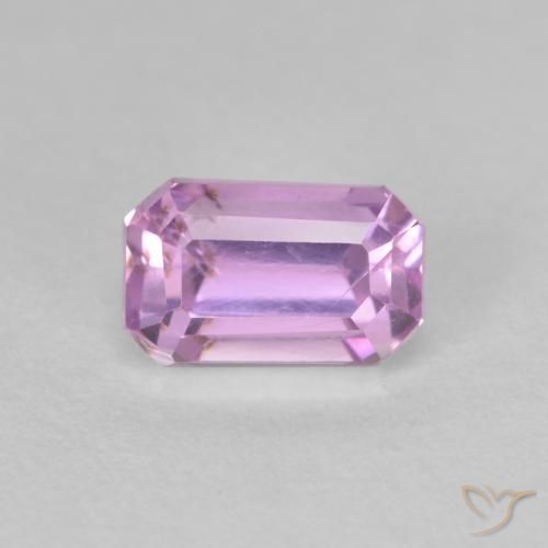 2.06ct طبيعي ليلك فاتح كونزيت, قص الزمرد, قليلا جدا