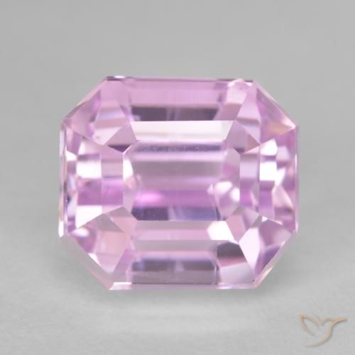 12.31ct طبيعي أرجوانى فاتح كونزيت, قص الزمرد, VVS-VS