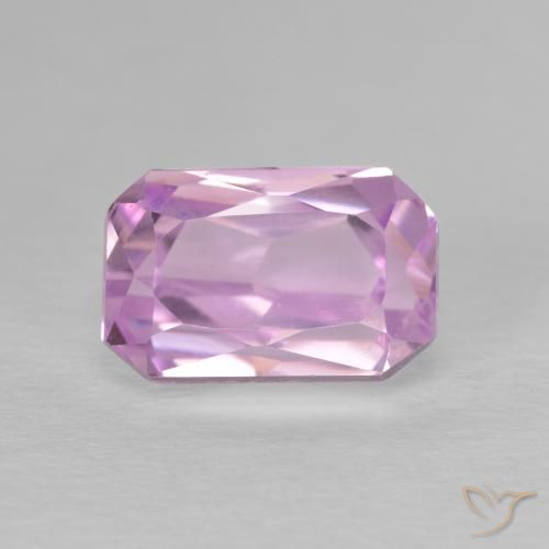 3.64ct طبيعي درجة لون الوردى الكرزى كونزيت, قص الزمرد, VVS