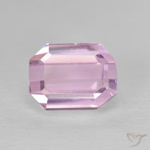 4.02ct طبيعي درجة لون الوردى الكرزى كونزيت, قص الزمرد, VVS-VS