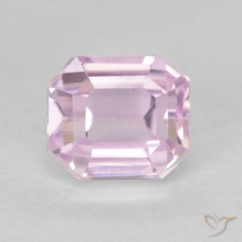 2.15ct طبيعي وردى متوسط كونزيت, قص الزمرد, VVS