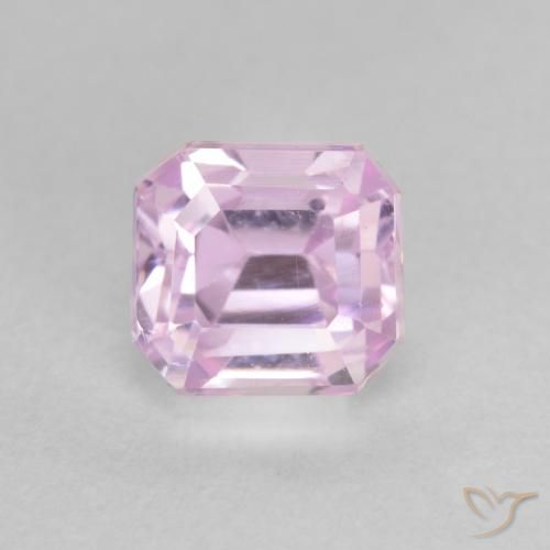 1.55ct طبيعي درجة لون الوردى الكرزى كونزيت, قص الزمرد, VVS