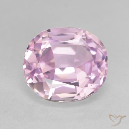 6.63ct طبيعي وردى متوسط كونزيت, بيضوي, VVS