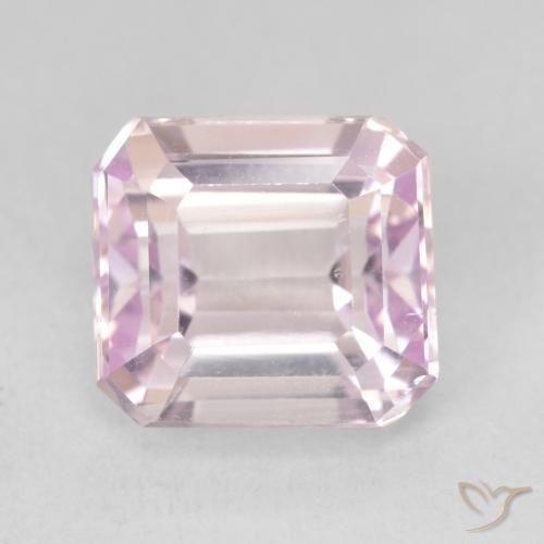 5.06ct طبيعي درجة لون الوردى الكرزى كونزيت, قص الزمرد, VVS-VS