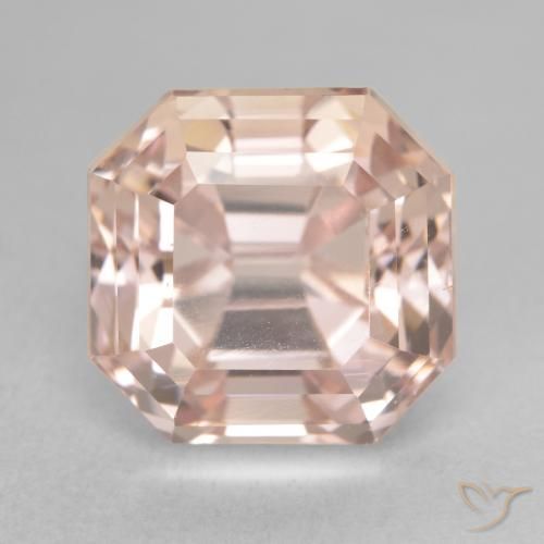 10.83ct طبيعي برتقالى خوخى كونزيت, قص الزمرد, VVS-VS