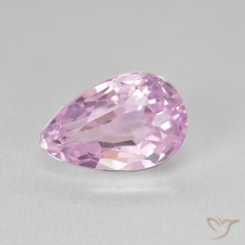5.91ct طبيعي أرجوانى بنفسجى وردى كونزيت, شكل الكمثرى, VVS-VS