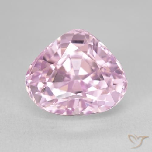 9.56ct طبيعي وردى-أرجوانى فاتح كونزيت, شكل الكمثرى, VVS-VS