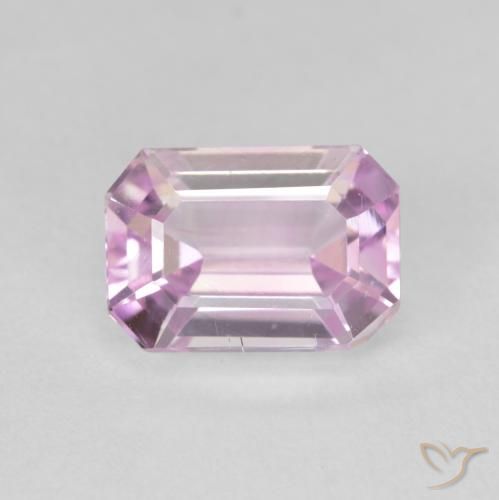 3.88ct طبيعي وردى متوسط كونزيت, قص الزمرد, VVS-VS