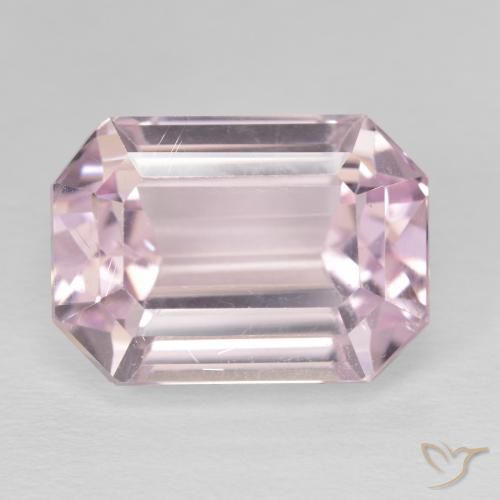15.55ct طبيعي وردى زهرى فاتح كونزيت, قص الزمرد, قليلا جدا