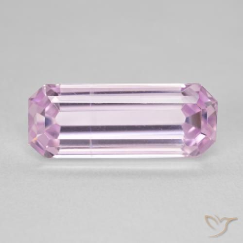 7.05ct طبيعي وردى لامع كونزيت, قص الزمرد, VVS