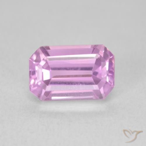 2.70ct طبيعي أرجوانى وردى كونزيت, قص الزمرد, VVS-VS