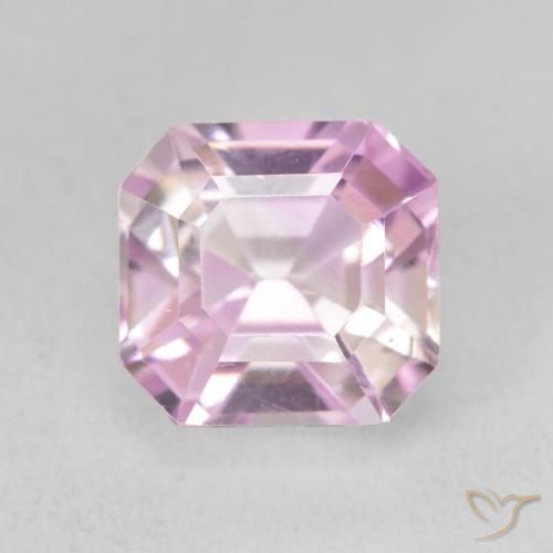 3.77ct طبيعي أرجوانى فاتح كونزيت, قص الزمرد, VVS-VS