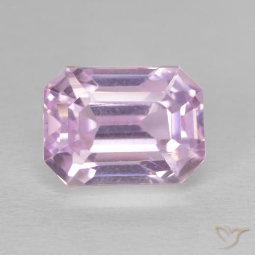 5.87ct طبيعي درجة لون الوردى الكرزى كونزيت, قص الزمرد, VVS-VS