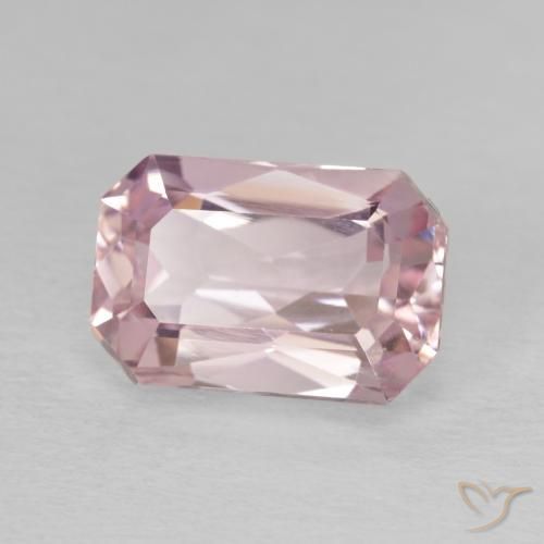 كونزيت Medium Light-Pink طبيعي، ثمانى / قصة زمرد، 5.15 قيراط، VVS-VS