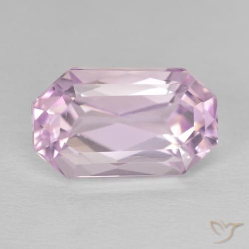 8.81ct طبيعي Medium Light-Pink كونزيت, قص الزمرد, VVS-VS
