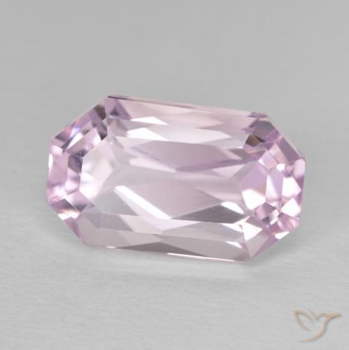 كونزيت Medium Light-Pink طبيعي، ثمانى / قصة زمرد، 8.81 قيراط، VVS-VS