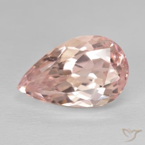 11.21ct طبيعي وردى متوسط كونزيت, شكل الكمثرى, VVS-VS
