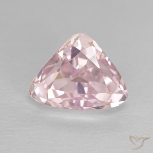 4.60ct طبيعي وردى متوسط كونزيت, مثلثى, قليلا جدا