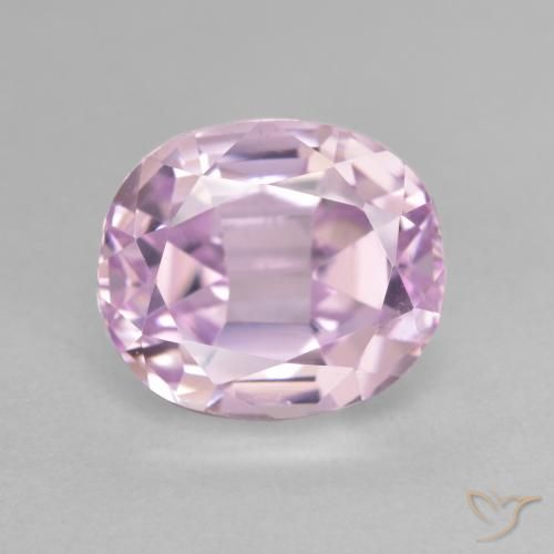 6.11ct طبيعي وردي فاتح كونزيت, بيضوي, قليلا جدا
