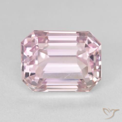 10.00ct طبيعي وردى زهرى فاتح كونزيت, قص الزمرد, VVS