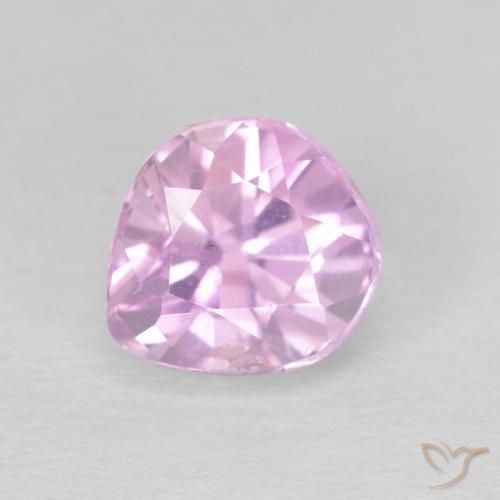 3.38ct طبيعي وردى فاتح جدا كونزيت, شكل الكمثرى, قليلا جدا