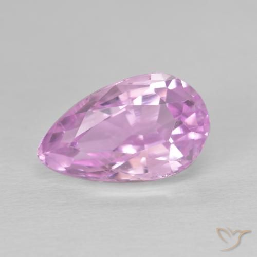 4.50ct طبيعي درجة لون الوردى الكرزى كونزيت, شكل الكمثرى, قليلا جدا