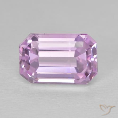 8.33ct طبيعي وردى أرجوانى ملكى كونزيت, قص الزمرد, قليلا جدا