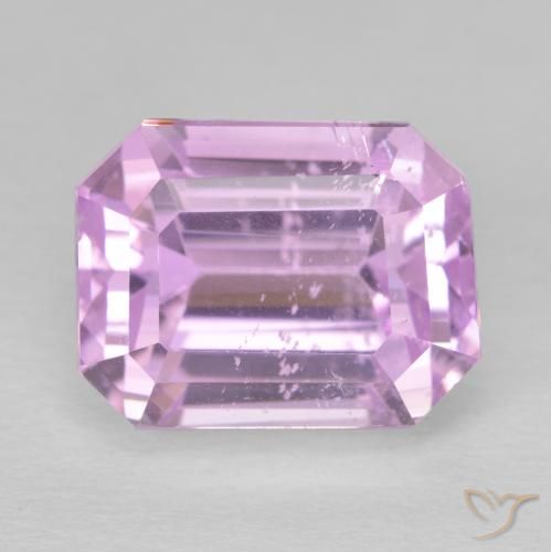 13.39ct طبيعي وردى متوسط كونزيت, قص الزمرد, قليلا جدا