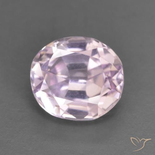 2.62ct طبيعي وردى فاتح جدا كونزيت, بيضوي, VVS-VS