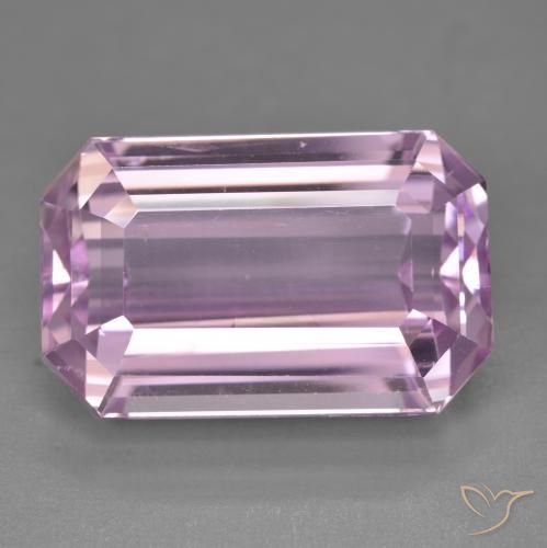 22.43ct طبيعي وردى متوسط كونزيت, قص الزمرد, VVS-VS