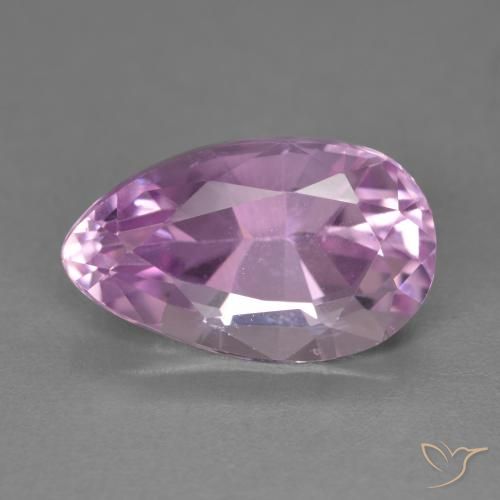 7.90ct طبيعي درجة لون الوردى الكرزى كونزيت, شكل الكمثرى, VVS-VS