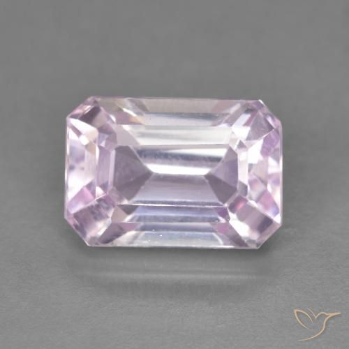 5.04ct طبيعي درجة لون الوردى الكرزى كونزيت, قص الزمرد, VVS-VS