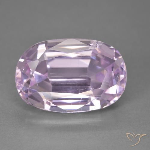 12.85ct طبيعي وردى أرجوانى كونزيت, بيضوي, قليلا جدا