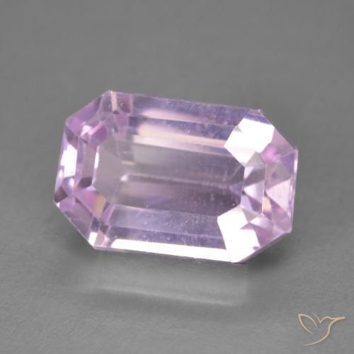كونزيت Medium Light-Pink طبيعي، ثمانى / قصة زمرد، 7.61 قيراط، VVS