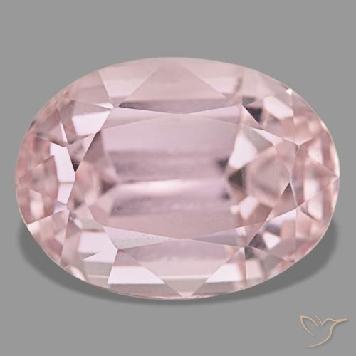 35.28ct وردي كونزيت, بيضاوي, قليلا جدا