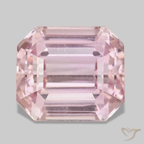 34.25ct طبيعي Medium Light-Pink كونزيت, مثمن / قطع زمردي, VVS-VS, Photo A