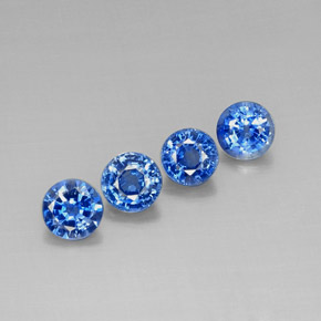 أحجار الكيانيت أزرق طبيعية، قصة دائرى، VS-SI، وزنها  قيراط